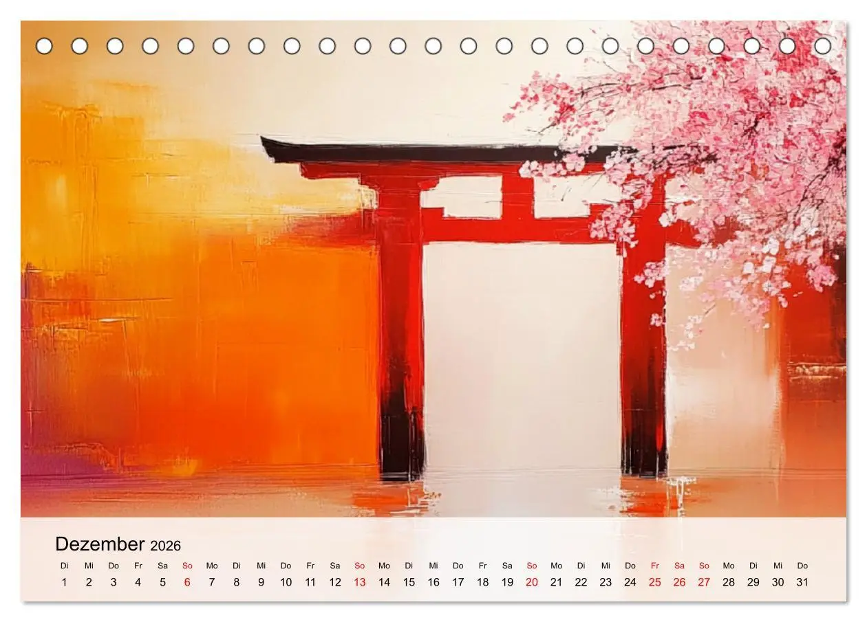 Bild: 9783457293287 | Japan. Eine künstlerische Reise im Aquarellstil (Tischkalender 2026...