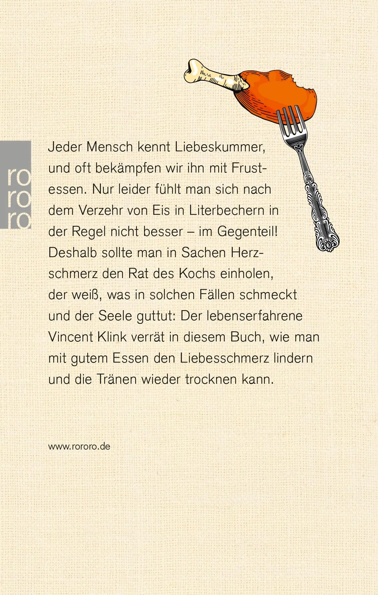 Rückseite: 9783499633287 | Meine Rezepte gegen Liebeskummer | Vincent Klink | Buch | 64 S. | 2017