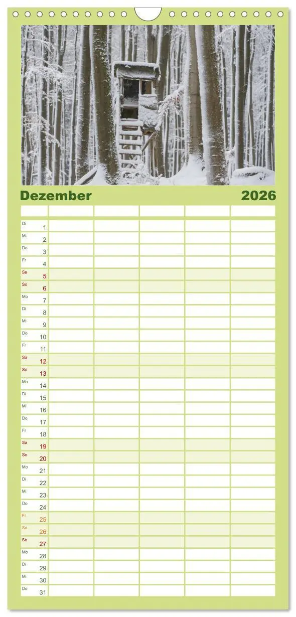 Bild: 9783516523287 | Familienplaner 2026 - Emotionale Momente: Wild und Jagd. mit 5...