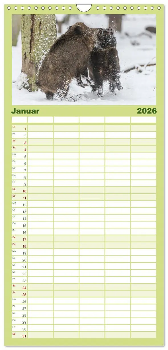 Bild: 9783516523287 | Familienplaner 2026 - Emotionale Momente: Wild und Jagd. mit 5...