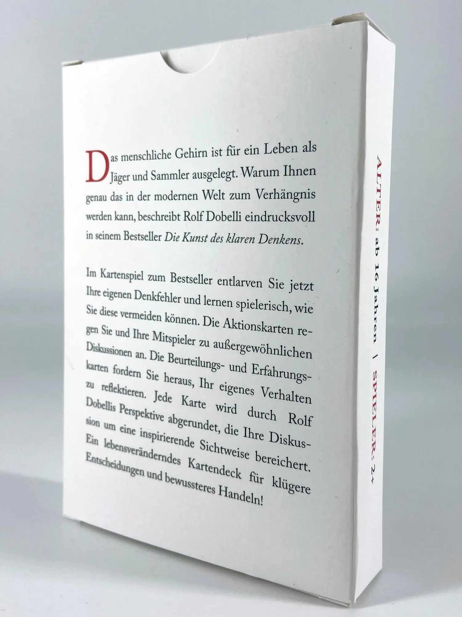 Bild: 9783742313287 | Die Kunst des klaren Denkens | Rolf Dobelli | Spiel | Schachtel | 2020