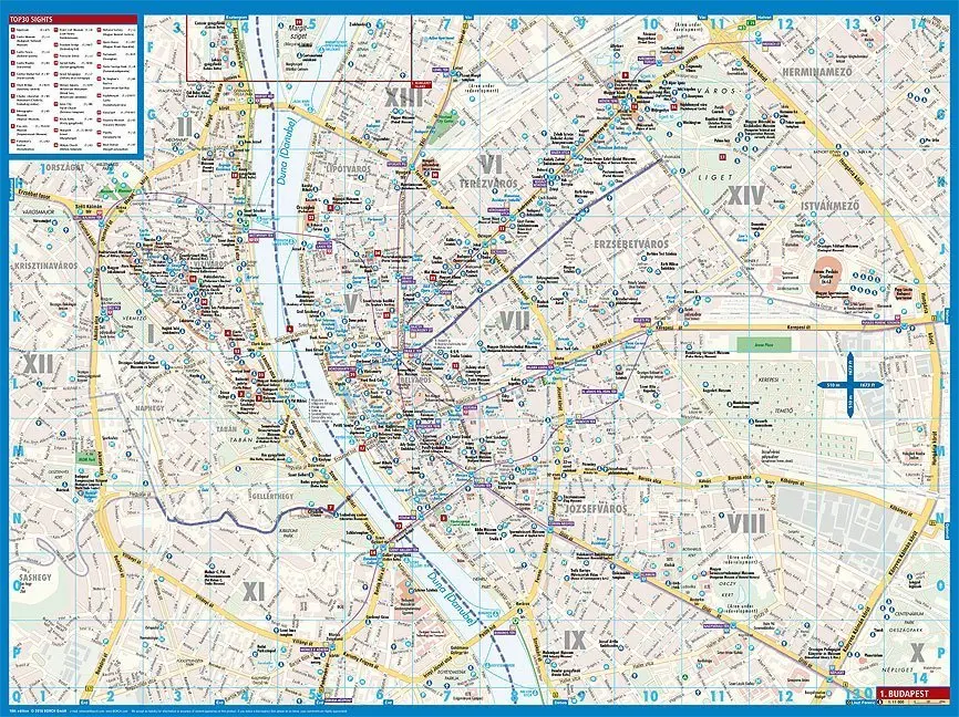 Bild: 9783866093287 | Borch Map Budapest | (Land-)Karte | Mehrfarbendruck. Gefalzt | 2 S.