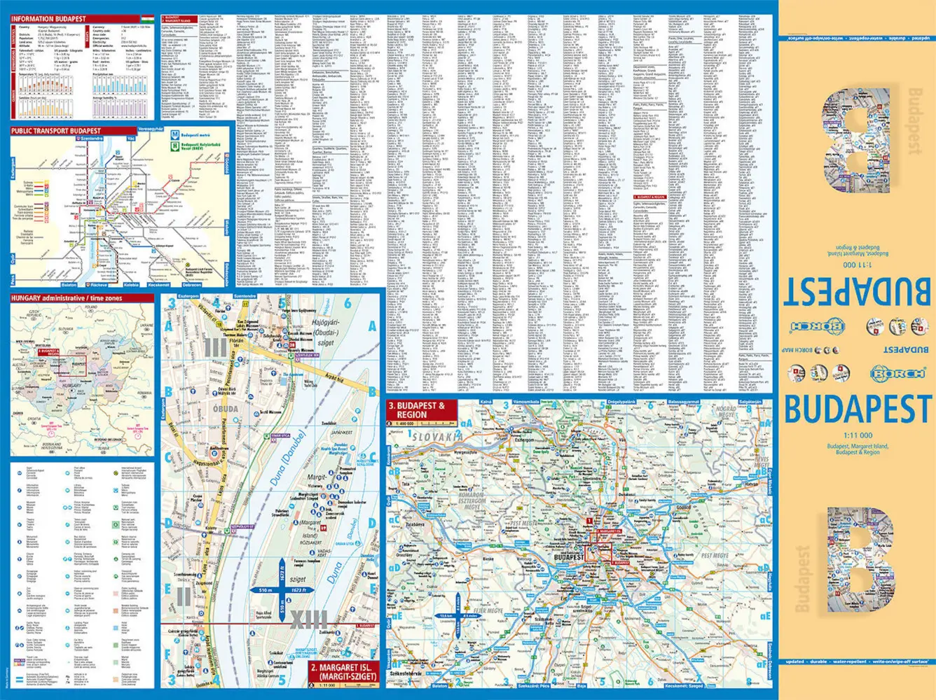 Bild: 9783866093287 | Borch Map Budapest | (Land-)Karte | Mehrfarbendruck. Gefalzt | 2 S.