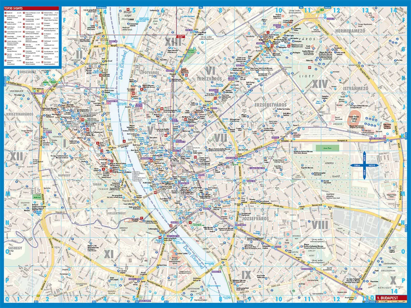 Bild: 9783866093287 | Borch Map Budapest | (Land-)Karte | Mehrfarbendruck. Gefalzt | 2 S.