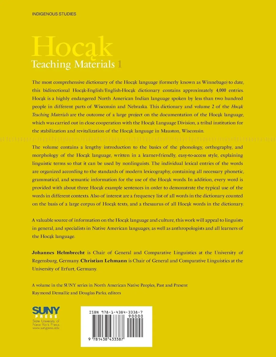 Rückseite: 9781438433387 | Hocak Teaching Materials | Elements of Grammar/Learner's Dictionary