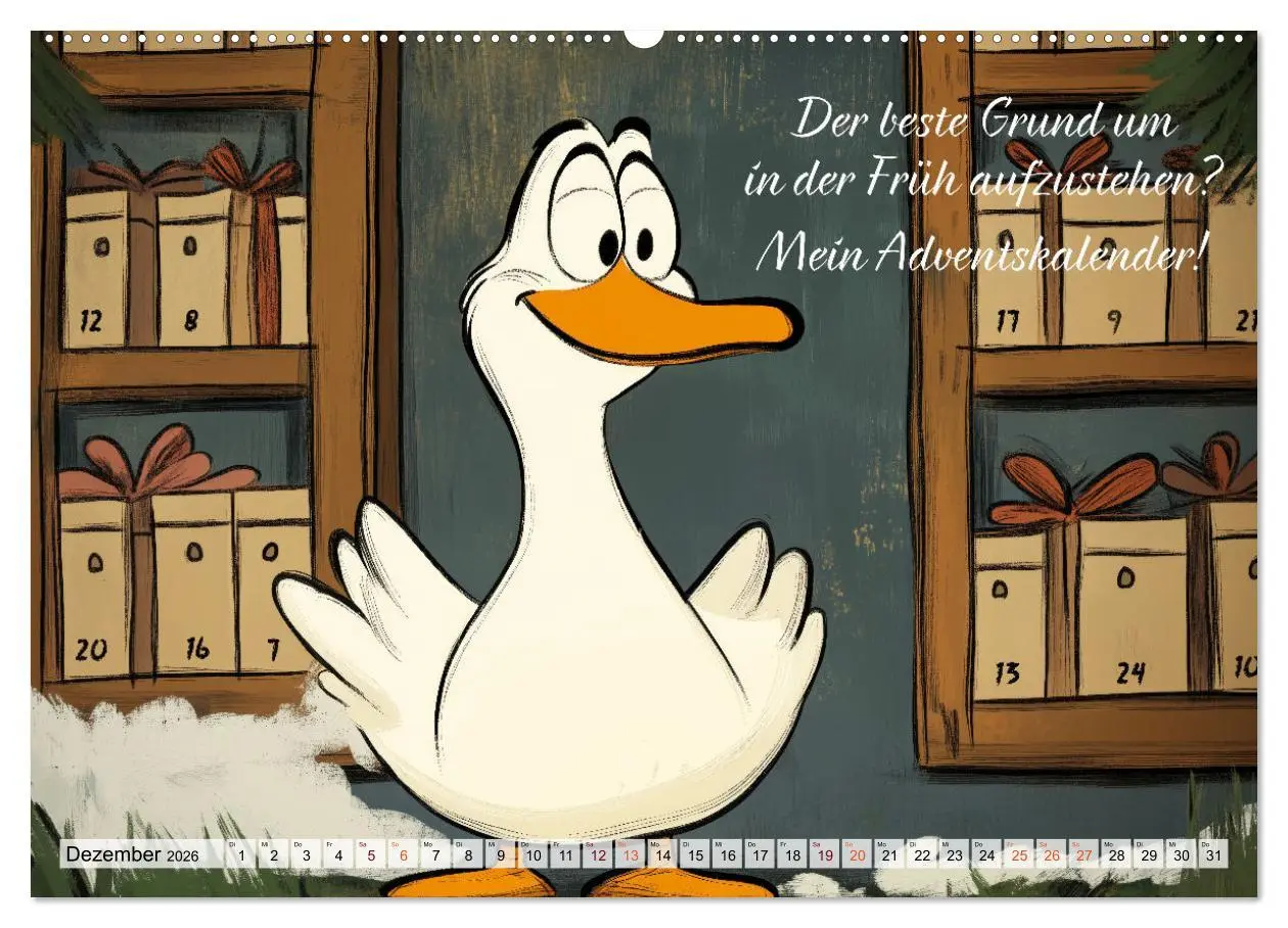 Bild: 9783457353387 | Gans coole Sprüche (hochwertiger Premium Wandkalender 2026 DIN A2...