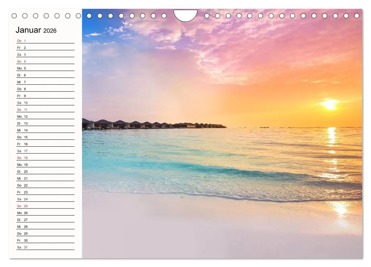 Bild: 9783457963487 | Paradiese. Karibik und Südsee über und unter Wasser (Wandkalender...