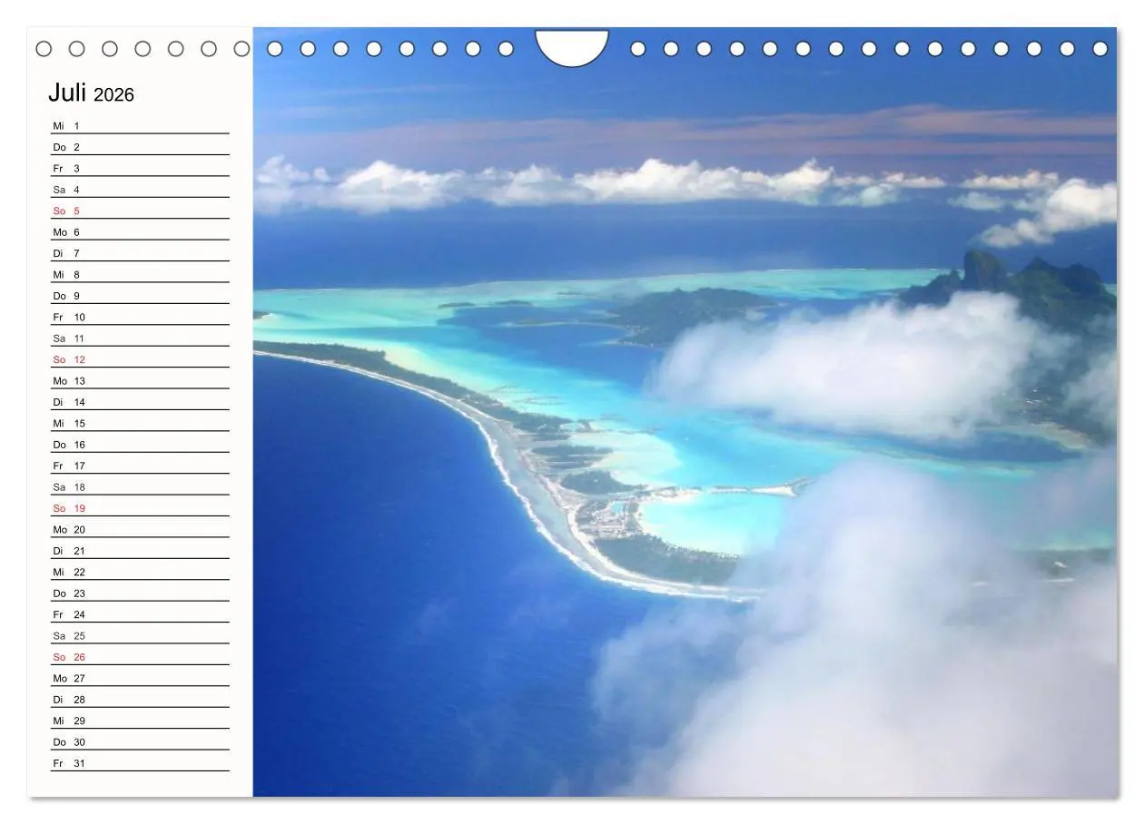 Bild: 9783457963487 | Paradiese. Karibik und Südsee über und unter Wasser (Wandkalender...
