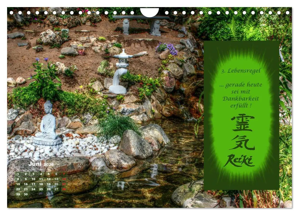 Bild: 9783516053487 | REIKI - Chakrameditation (Wandkalender 2026 DIN A4 quer), CALVENDO...