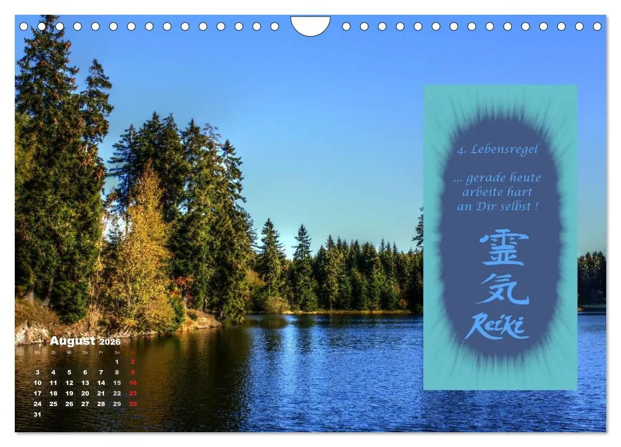 Bild: 9783516053487 | REIKI - Chakrameditation (Wandkalender 2026 DIN A4 quer), CALVENDO...