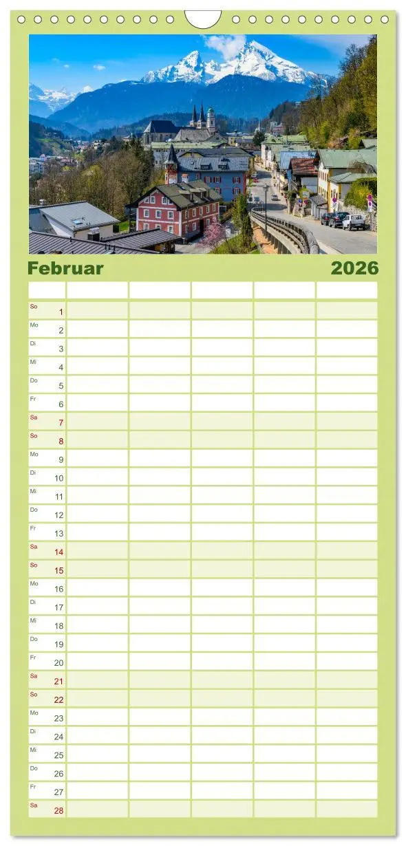 Bild: 9783516503487 | Familienplaner 2026 - Urlaub im Berchtesgadener Land mit 5 Spalten...