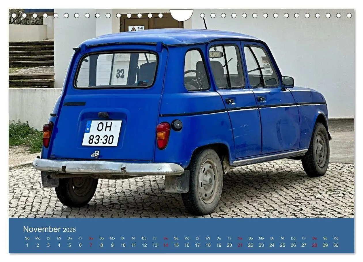 Bild: 9783516673487 | Kultauto aus Frankreich - Renault 4 (Wandkalender 2026 DIN A4...
