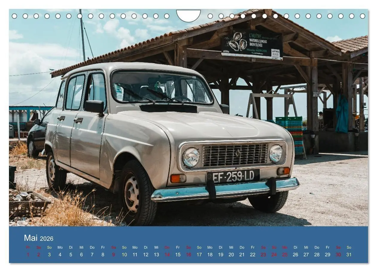 Bild: 9783516673487 | Kultauto aus Frankreich - Renault 4 (Wandkalender 2026 DIN A4...