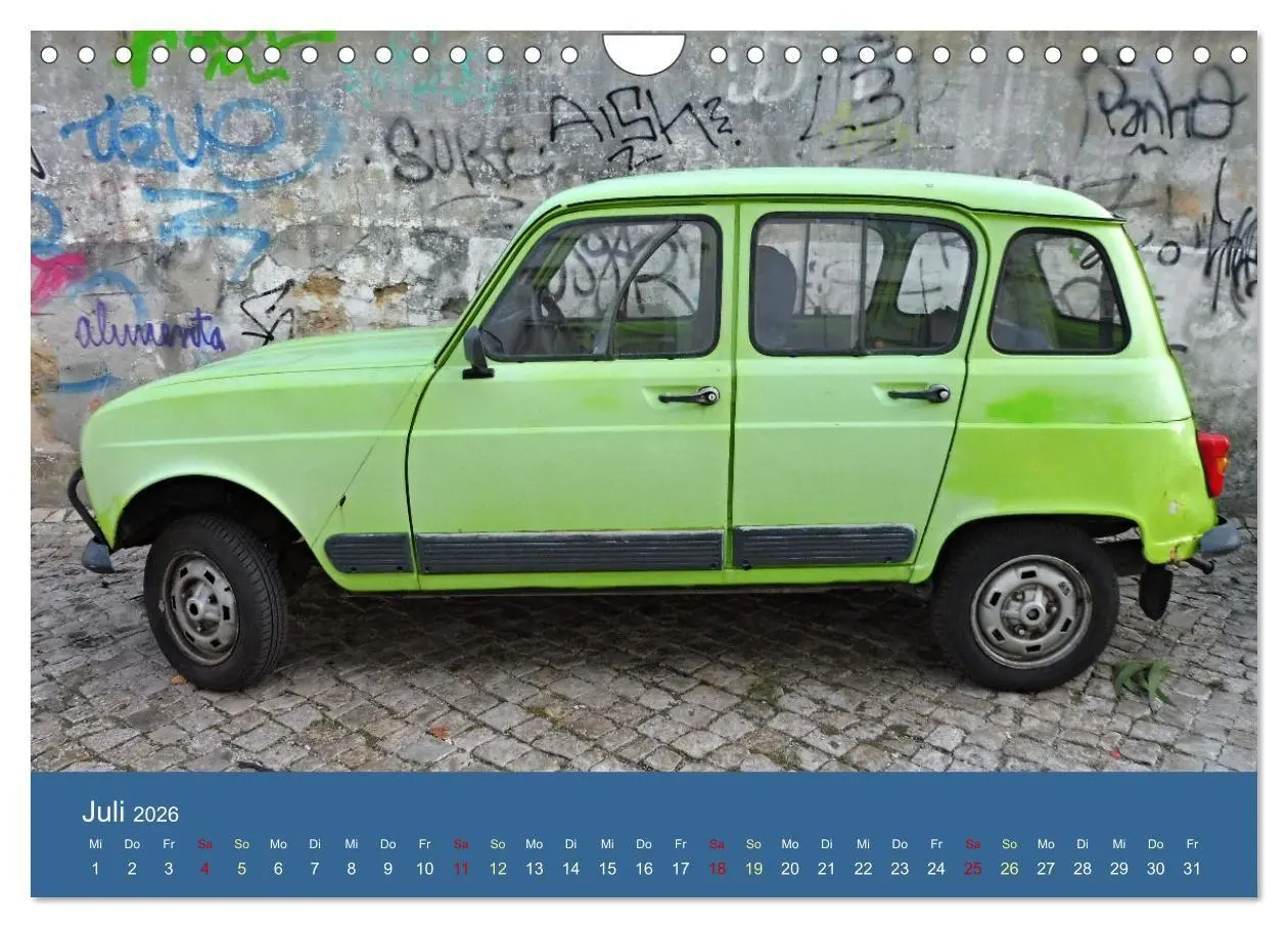 Bild: 9783516673487 | Kultauto aus Frankreich - Renault 4 (Wandkalender 2026 DIN A4...