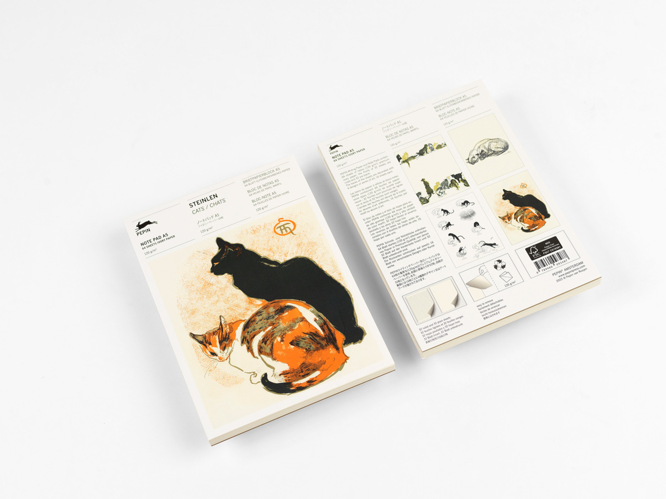 Cover: 9789460093487 | Steinlen | Writing Paper &amp; Note Pad A5 | Pepin van Roojen | 64 S.
