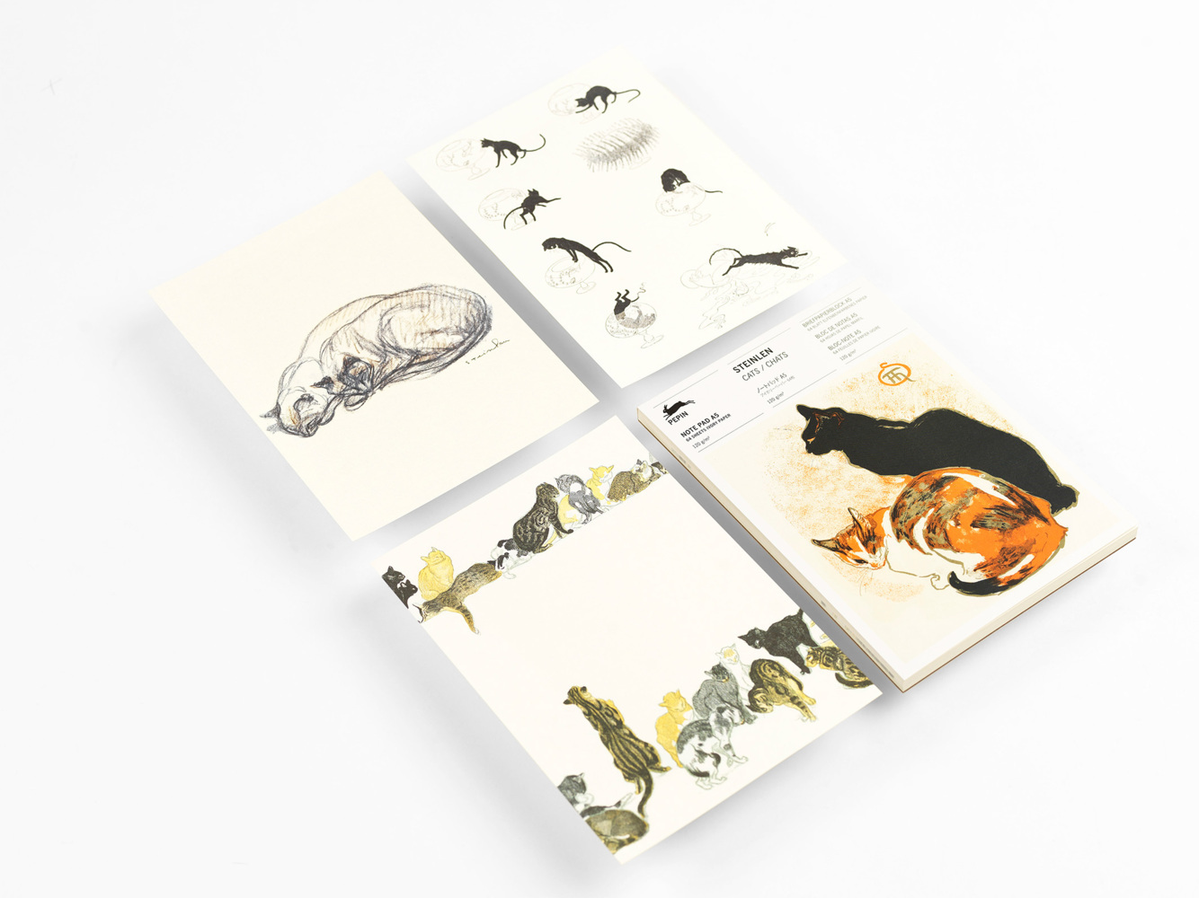 Bild: 9789460093487 | Steinlen | Writing Paper &amp; Note Pad A5 | Pepin van Roojen | 64 S.