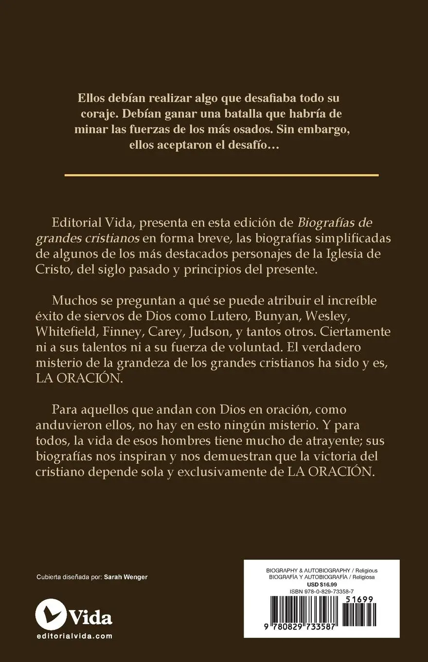 Rückseite: 9780829733587 | El Biograf¿¿as de Grandes Cristianos | Orlando Boyer | Taschenbuch