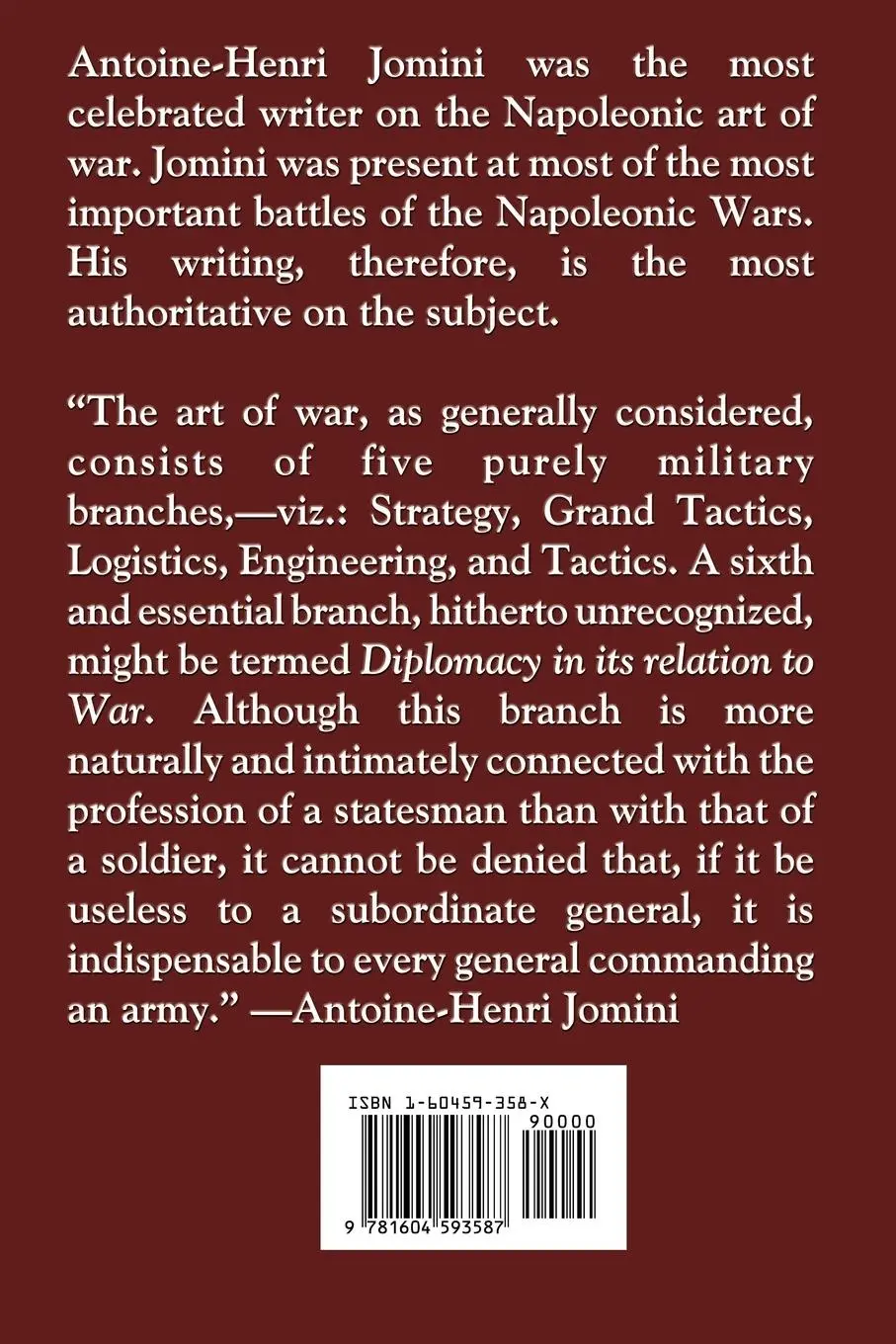 Rückseite: 9781604593587 | The Art of War | Baron Antoine-Henri De Jomini | Taschenbuch | 2008