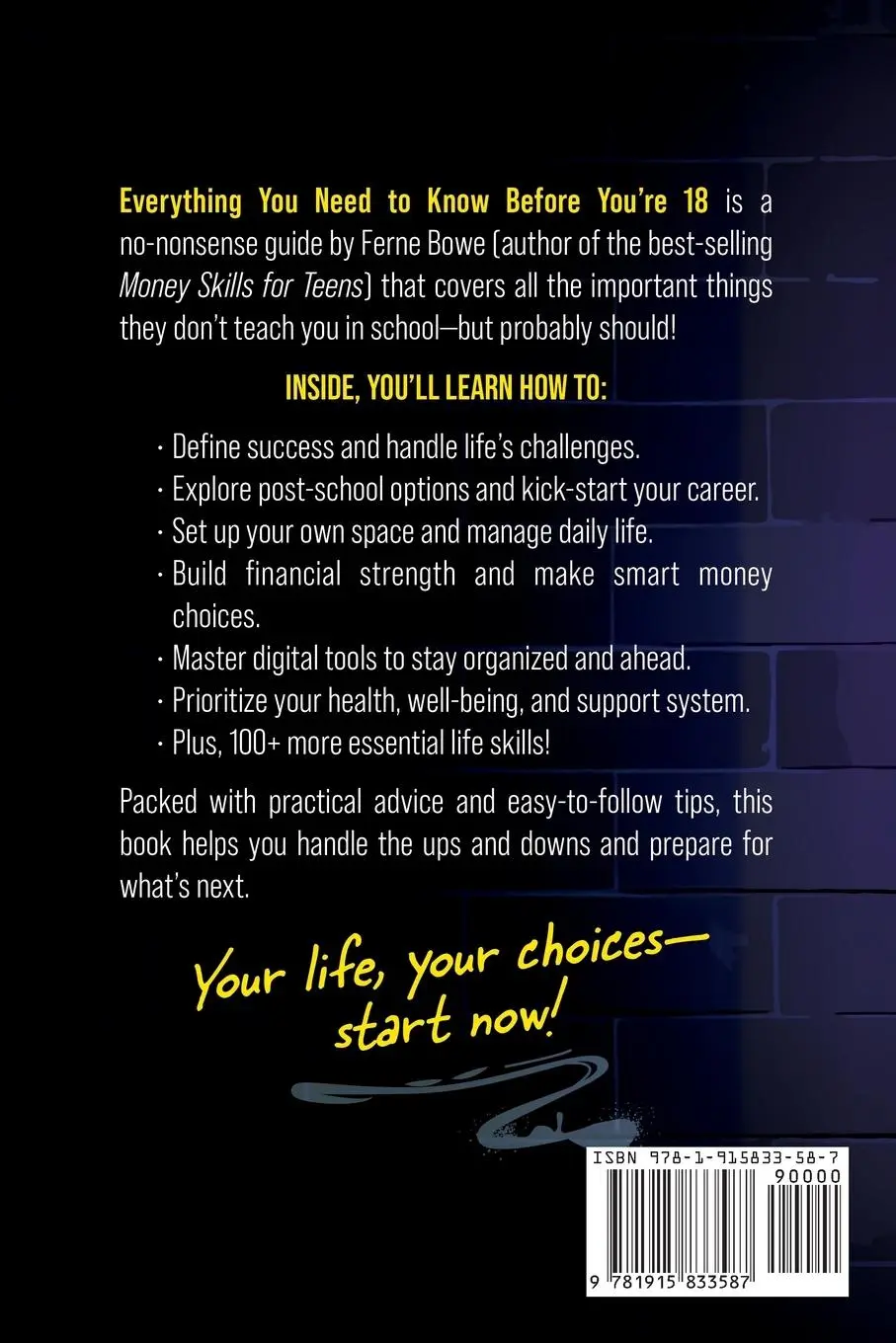 Rückseite: 9781915833587 | Everything You Need to Know Before You're 18 (But Won't Get Taught...
