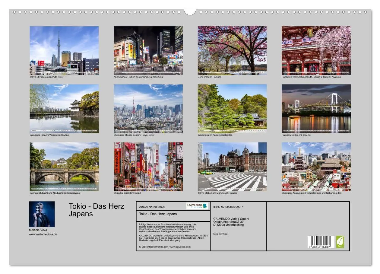 Bild: 9783516663587 | Tokio - Das Herz Japans (Wandkalender 2026 DIN A2 quer), CALVENDO...