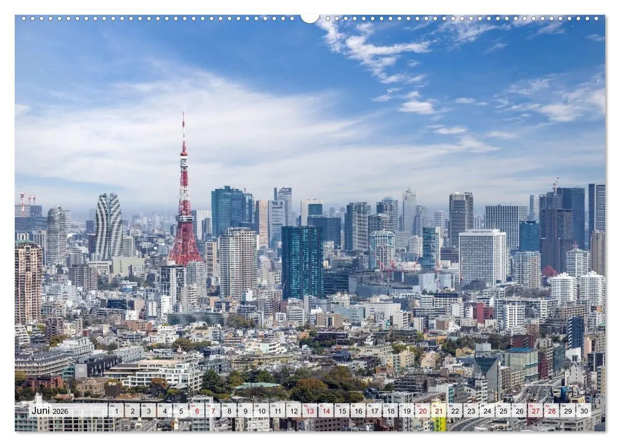 Bild: 9783516663587 | Tokio - Das Herz Japans (Wandkalender 2026 DIN A2 quer), CALVENDO...