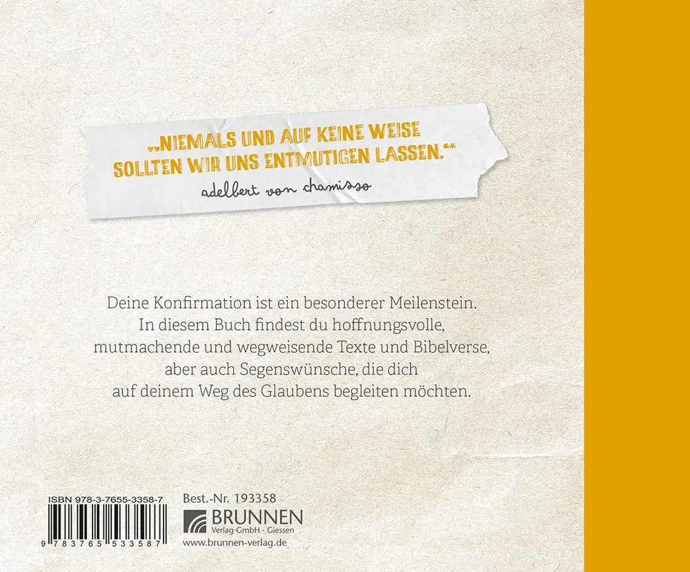 Rückseite: 9783765533587 | Auf all deinen Wegen - Geschenkbuch | Buch | 48 S. | Deutsch | 2025