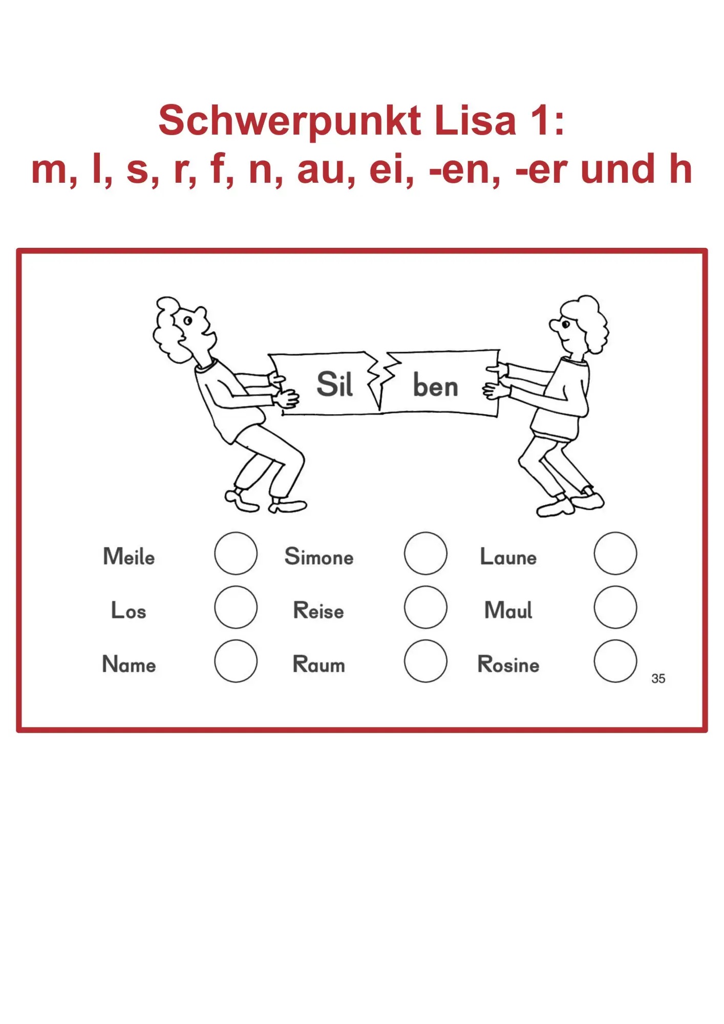 Bild: 9783965203587 | Lesen mit Lisa - Heft 1 | Markus Fegers (u. a.) | Broschüre | 92 S.