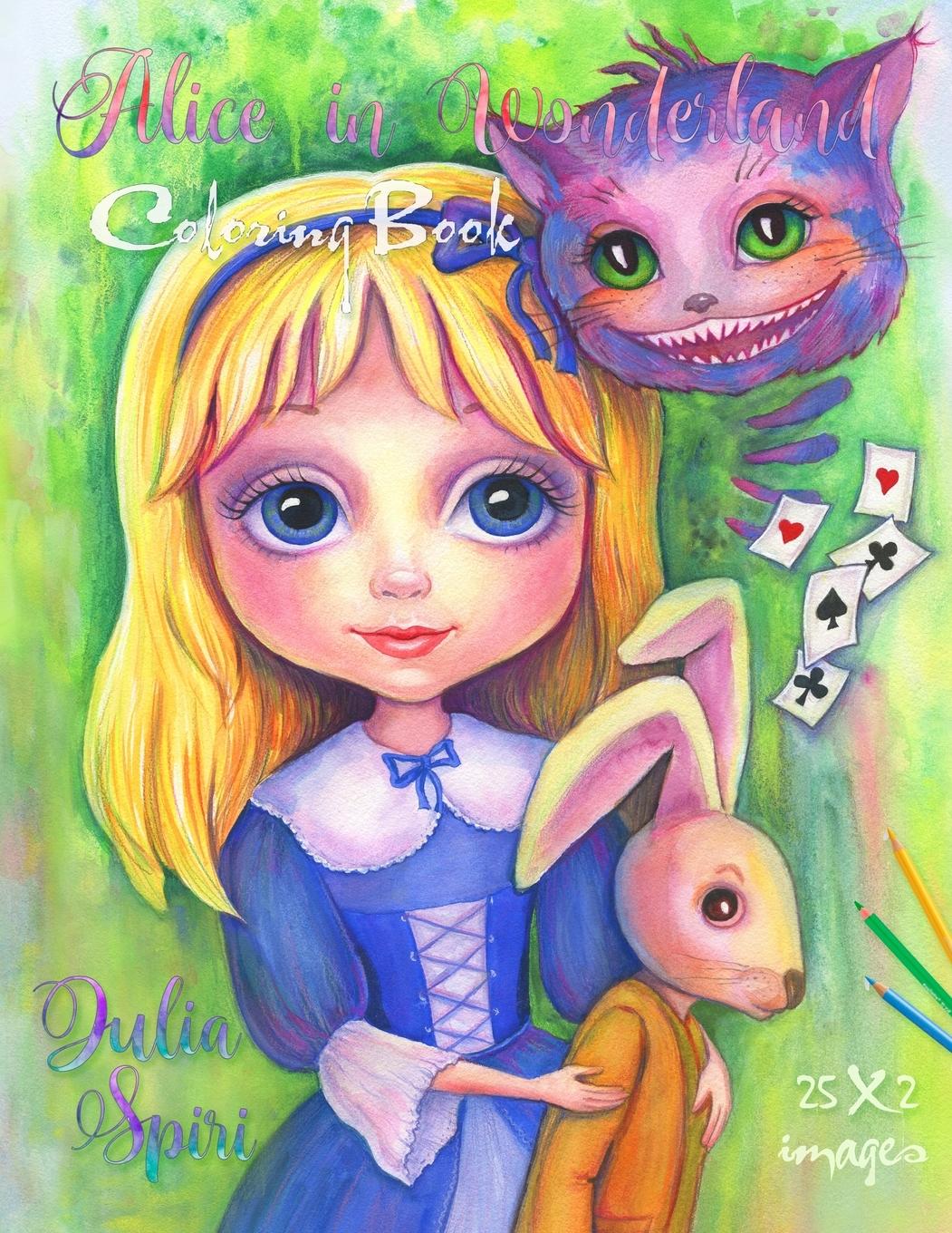 Cover: 9788409313587 | Alice in Wonderland | A Whimsical Coloring Book for Adults | Spiri