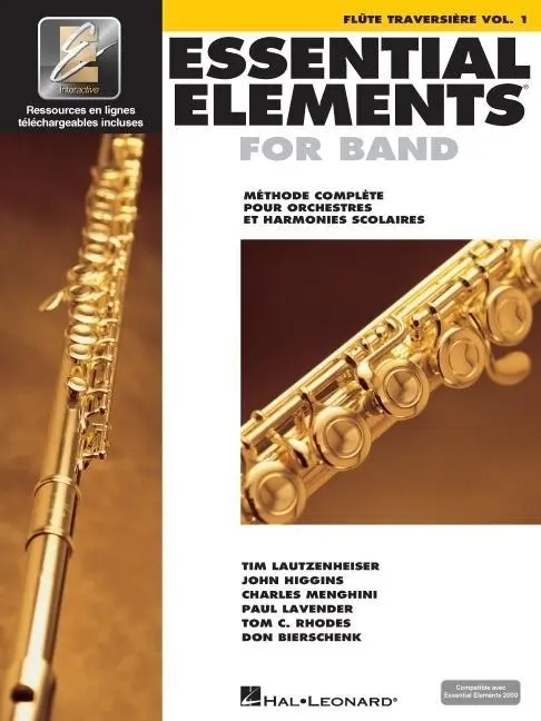 Essential Elements for Band Avec Eei Vol. 1 - Fla Te Traversiare Book/Online Media French Edition Concert Band Method...