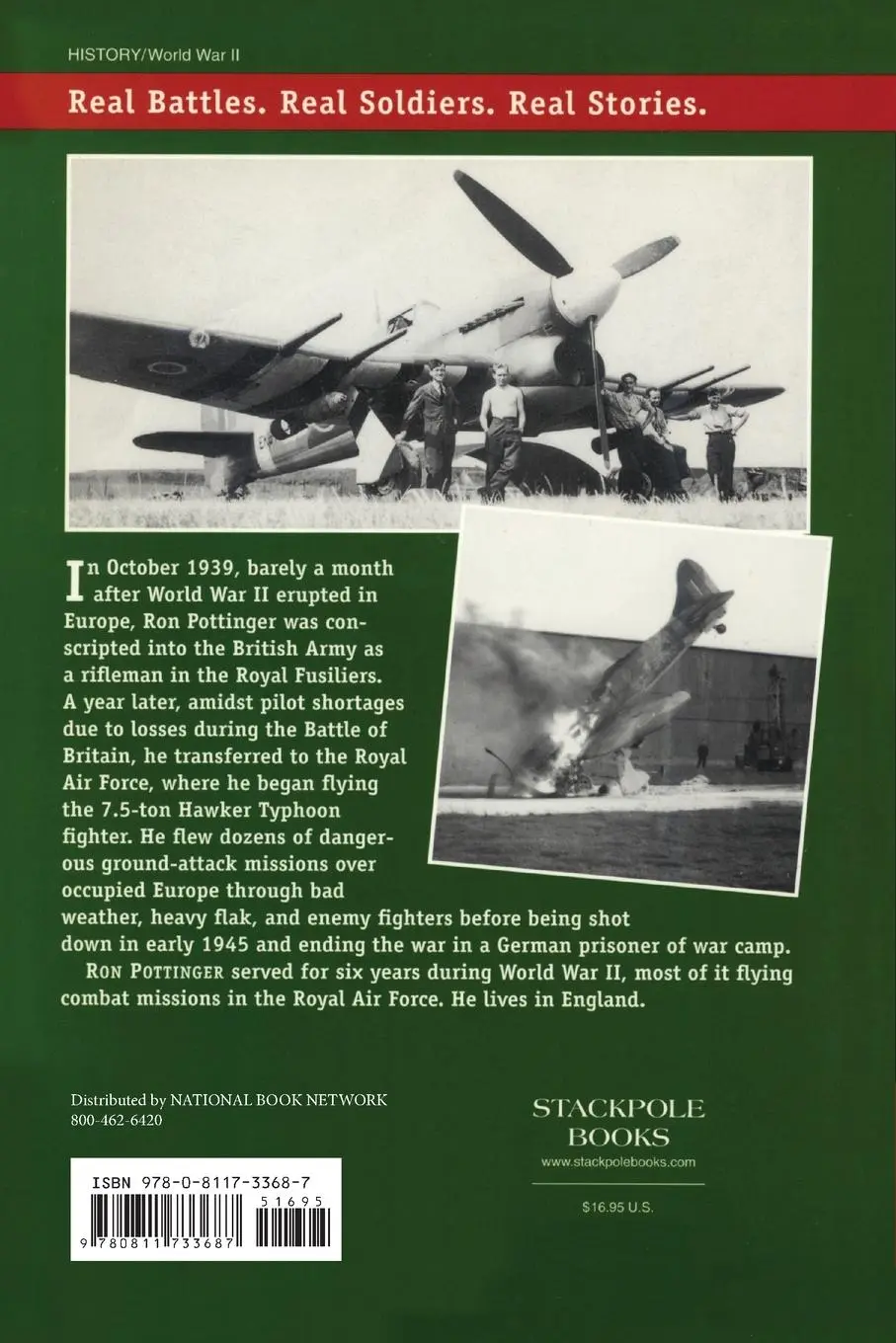 Rückseite: 9780811733687 | A Soldier in the Cockpit | From Rifles to Typhoons in World War II
