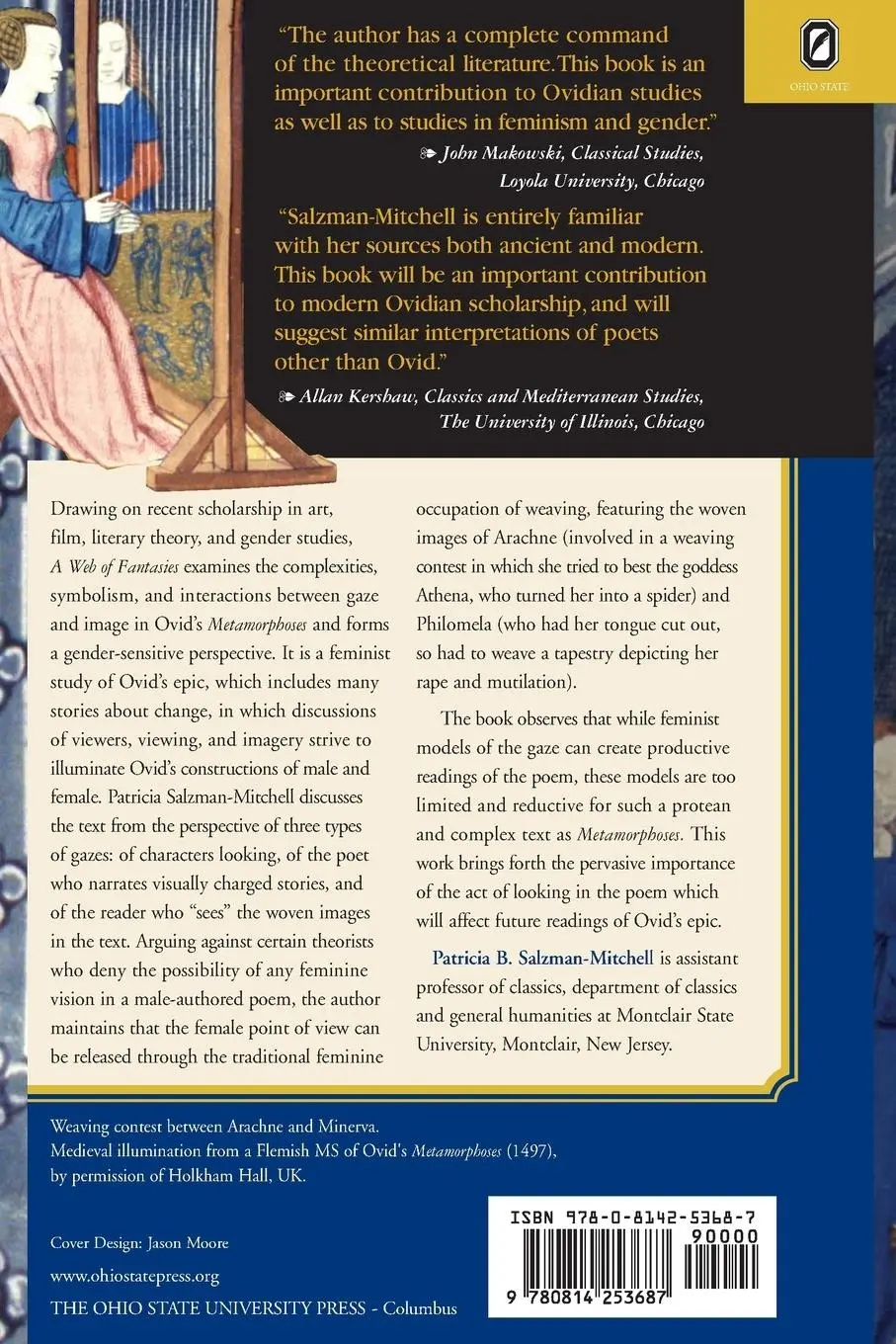 Rückseite: 9780814253687 | WEB OF FANTASIES | GAZE, IMAGE, &amp; GENDER IN OVID'S METAMORPHOSES