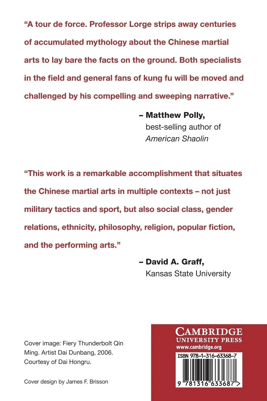 Rückseite: 9781316633687 | Chinese Martial Arts | Peter A. Lorge | Taschenbuch | Englisch | 2016