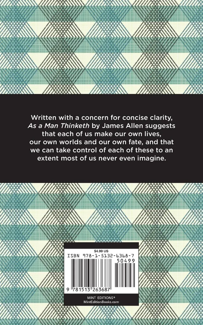 Rückseite: 9781513263687 | As A Man Thinketh | James Allen | Taschenbuch | Englisch | 2020