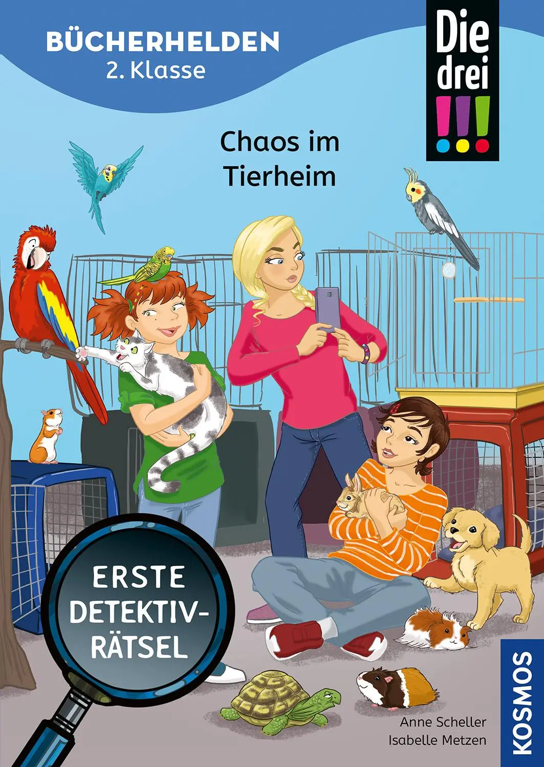 Cover: 9783440183687 | Die drei !!!, Bücherhelden 2. Klasse, Chaos im Tierheim | Scheller