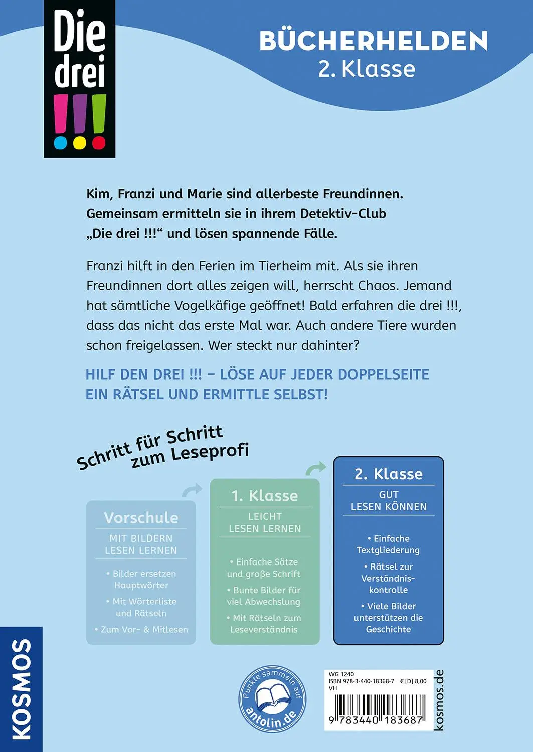Bild: 9783440183687 | Die drei !!!, Bücherhelden 2. Klasse, Chaos im Tierheim | Scheller