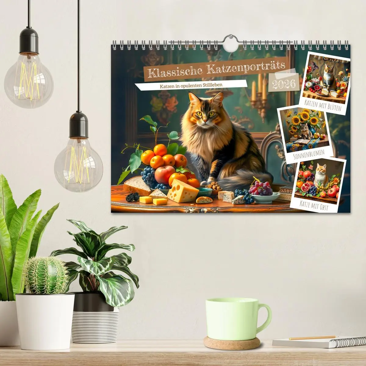 Bild: 9783457253687 | Klassische Katzenporträts - Katzen in opulenten Stillleben...