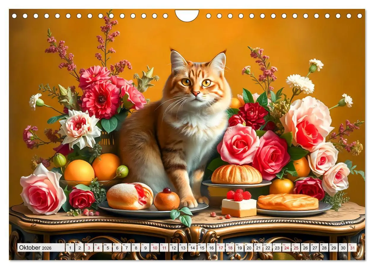 Bild: 9783457253687 | Klassische Katzenporträts - Katzen in opulenten Stillleben...