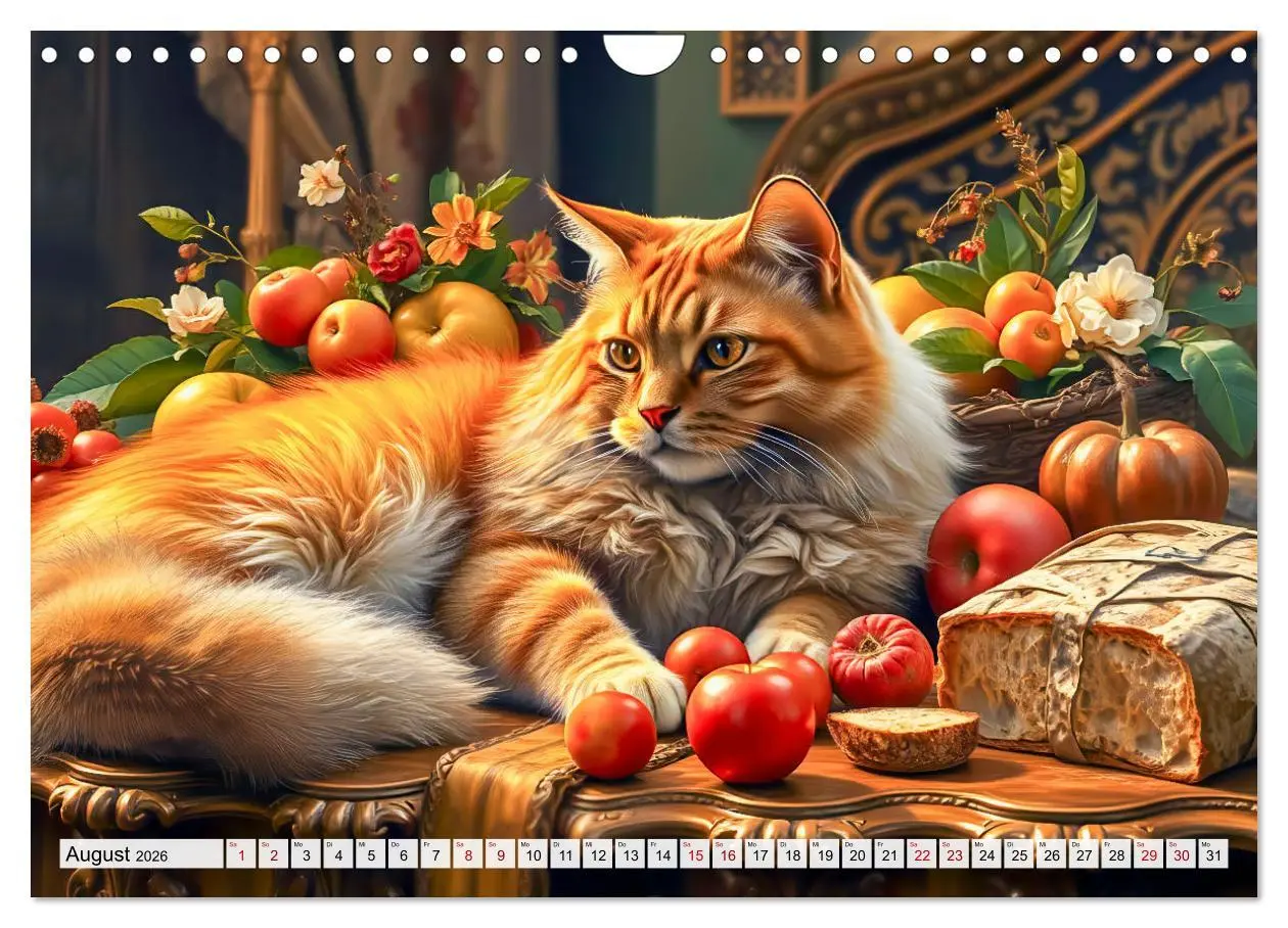 Bild: 9783457253687 | Klassische Katzenporträts - Katzen in opulenten Stillleben...
