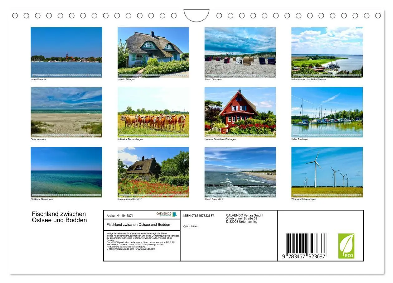 Bild: 9783457323687 | Fischland zwischen Ostsee und Bodden (Wandkalender 2026 DIN A4...