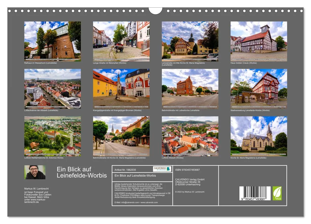 Bild: 9783457493687 | Ein Blick auf Leinefelde-Worbis (Wandkalender 2026 DIN A3 quer),...