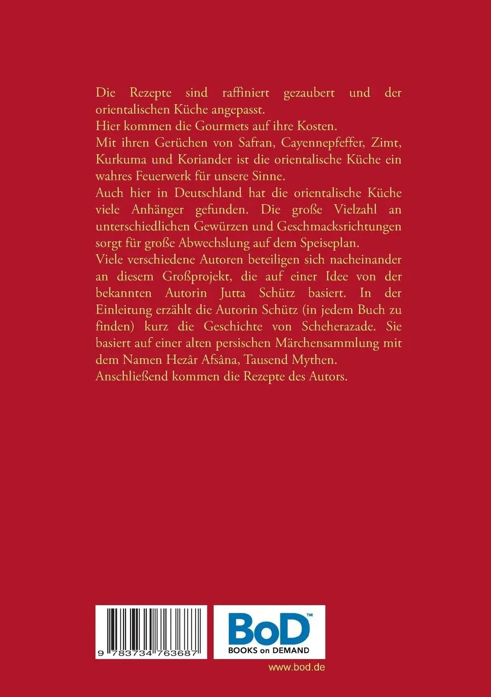 Rückseite: 9783734763687 | Scheherazades Suppen | Ein Hauch von 1001 Nacht | Gutberlet-Zerbe