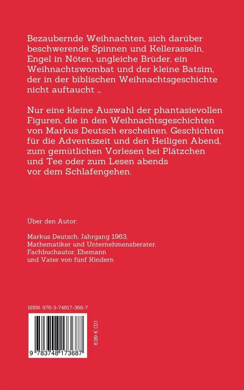 Rückseite: 9783748173687 | Vor- und Weihnachtliches zum Vor- und Lesen | Markus Deutsch | Buch