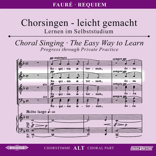 Cover: 4013788003787 | Chorsingen leicht gemacht - Gabriel Faure: Requiem (Alt) | Fauré | CD
