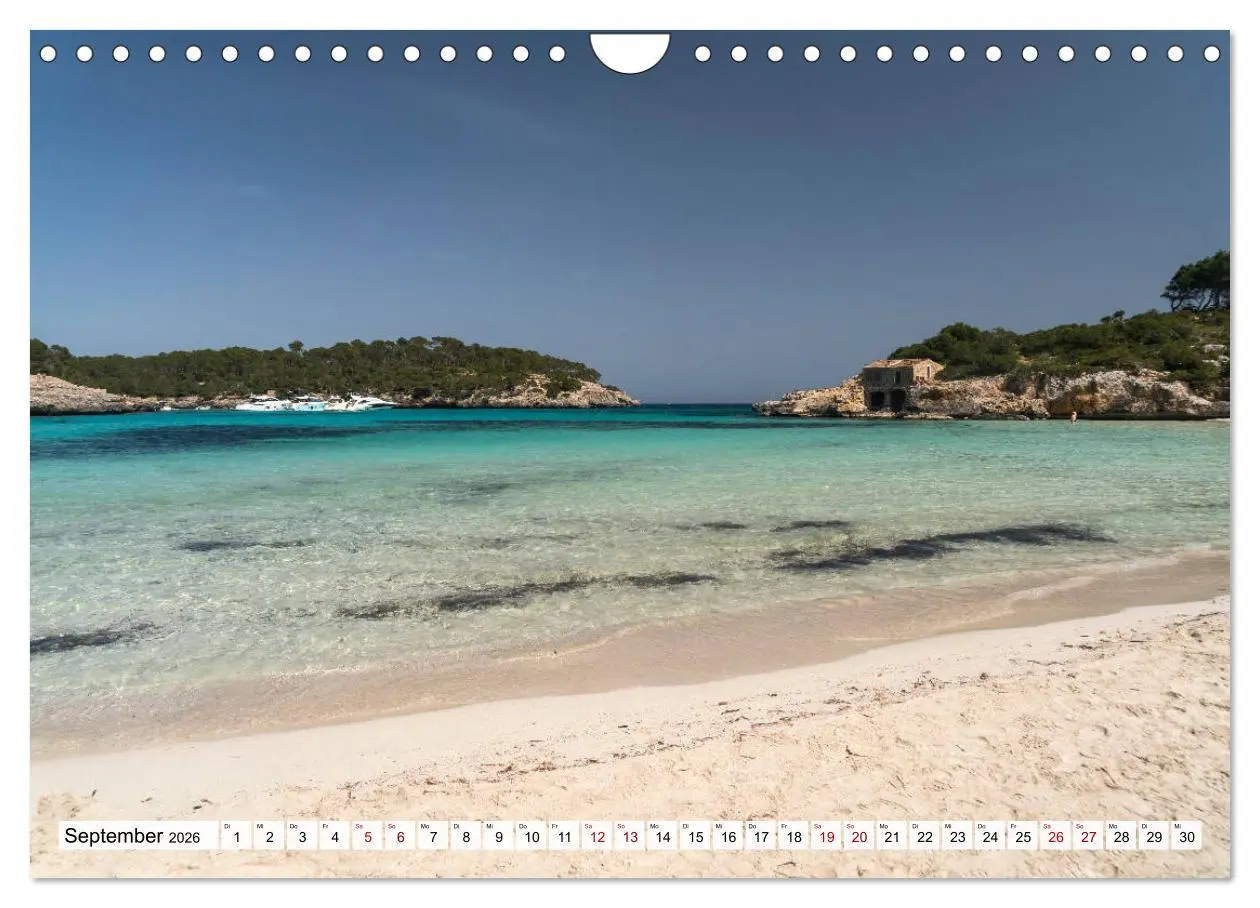 Bild: 9783457933787 | Traumstrände auf Mallorca (Wandkalender 2026 DIN A4 quer), CALVENDO...