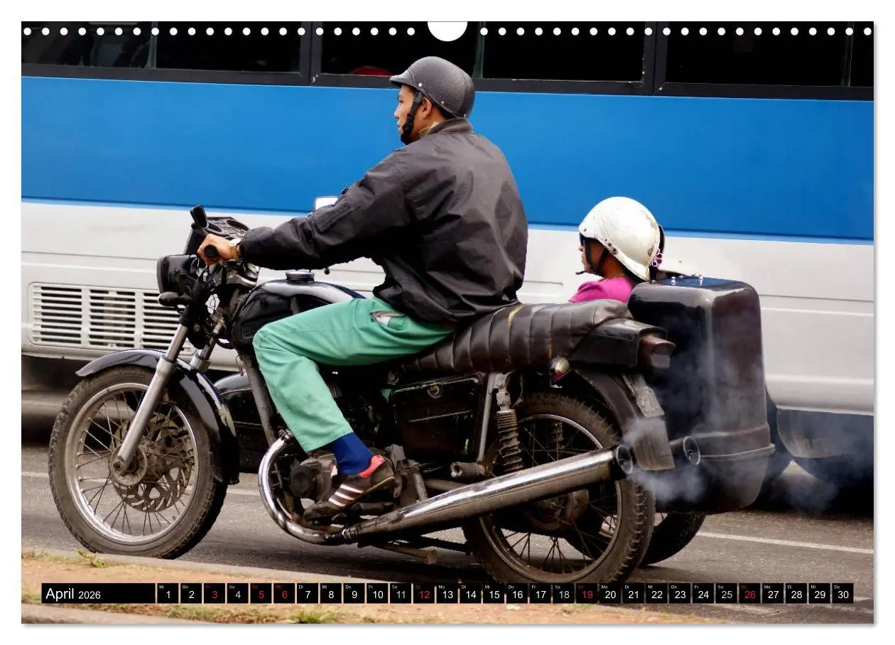 Bild: 9783516023787 | Motorrad-Gespanne in Kuba (Wandkalender 2026 DIN A3 quer), CALVENDO...