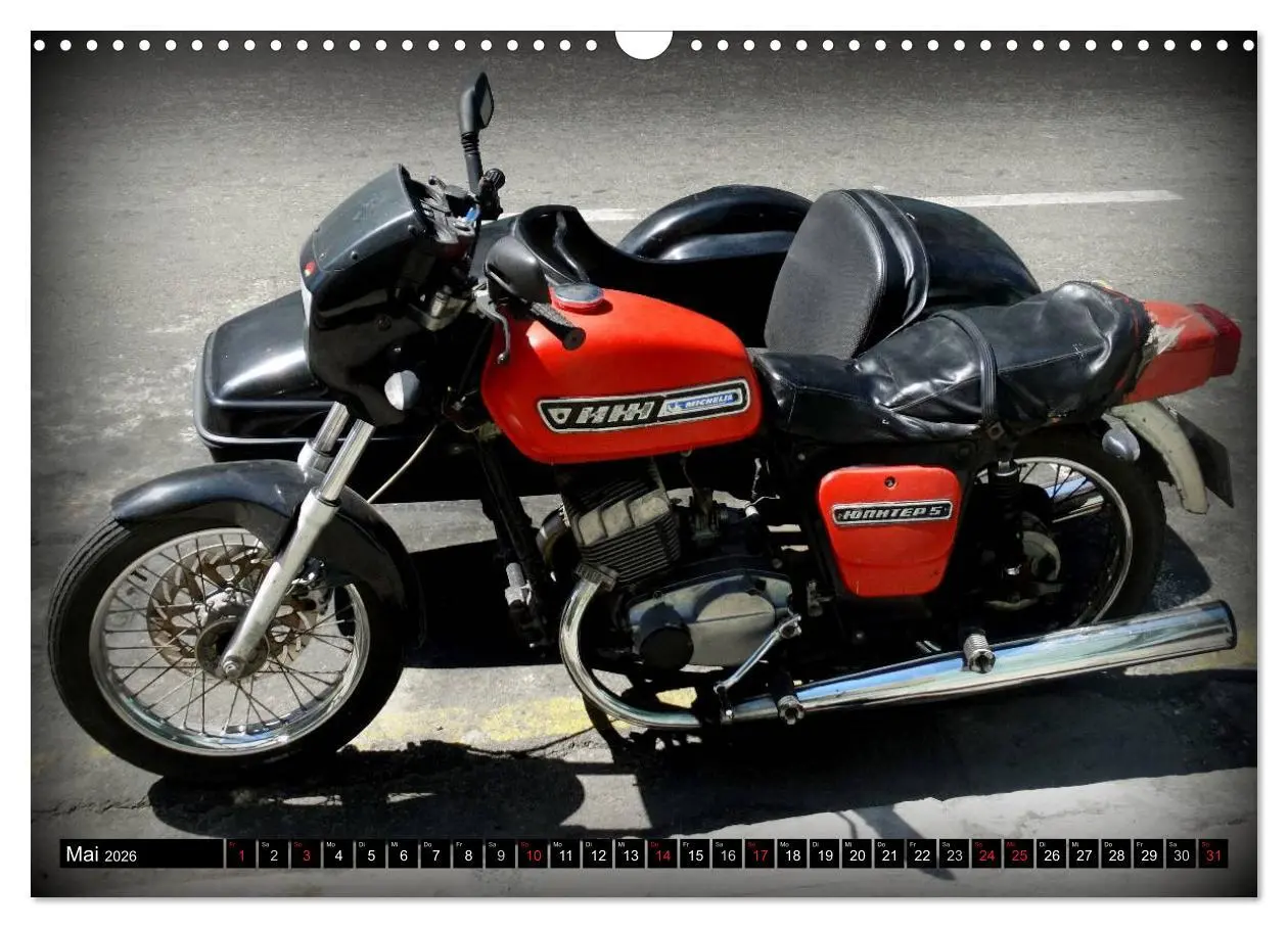 Bild: 9783516023787 | Motorrad-Gespanne in Kuba (Wandkalender 2026 DIN A3 quer), CALVENDO...