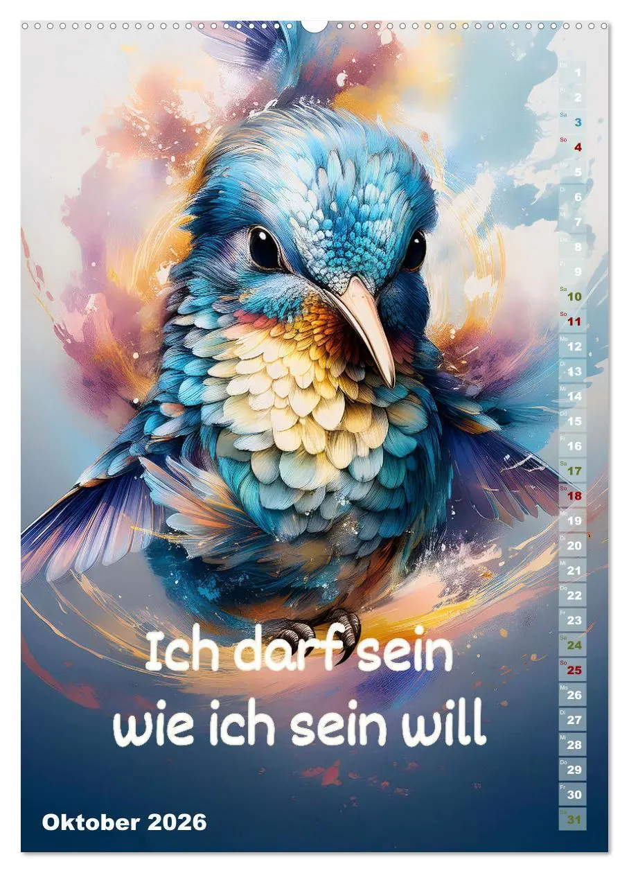 Bild: 9783516263787 | Ich bin stark - Ein tierischer Affirmationskalender (Wandkalender...