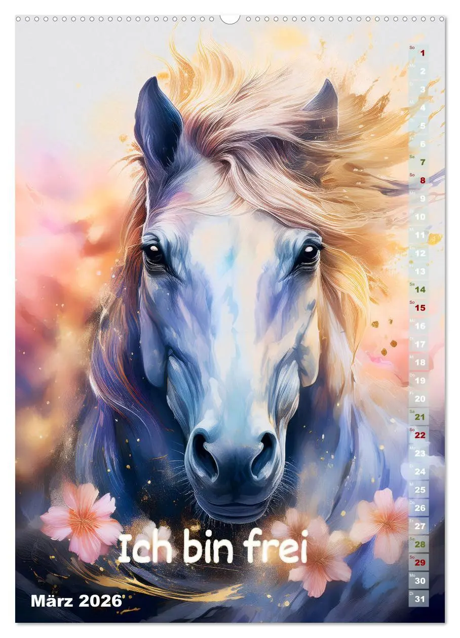 Bild: 9783516263787 | Ich bin stark - Ein tierischer Affirmationskalender (Wandkalender...