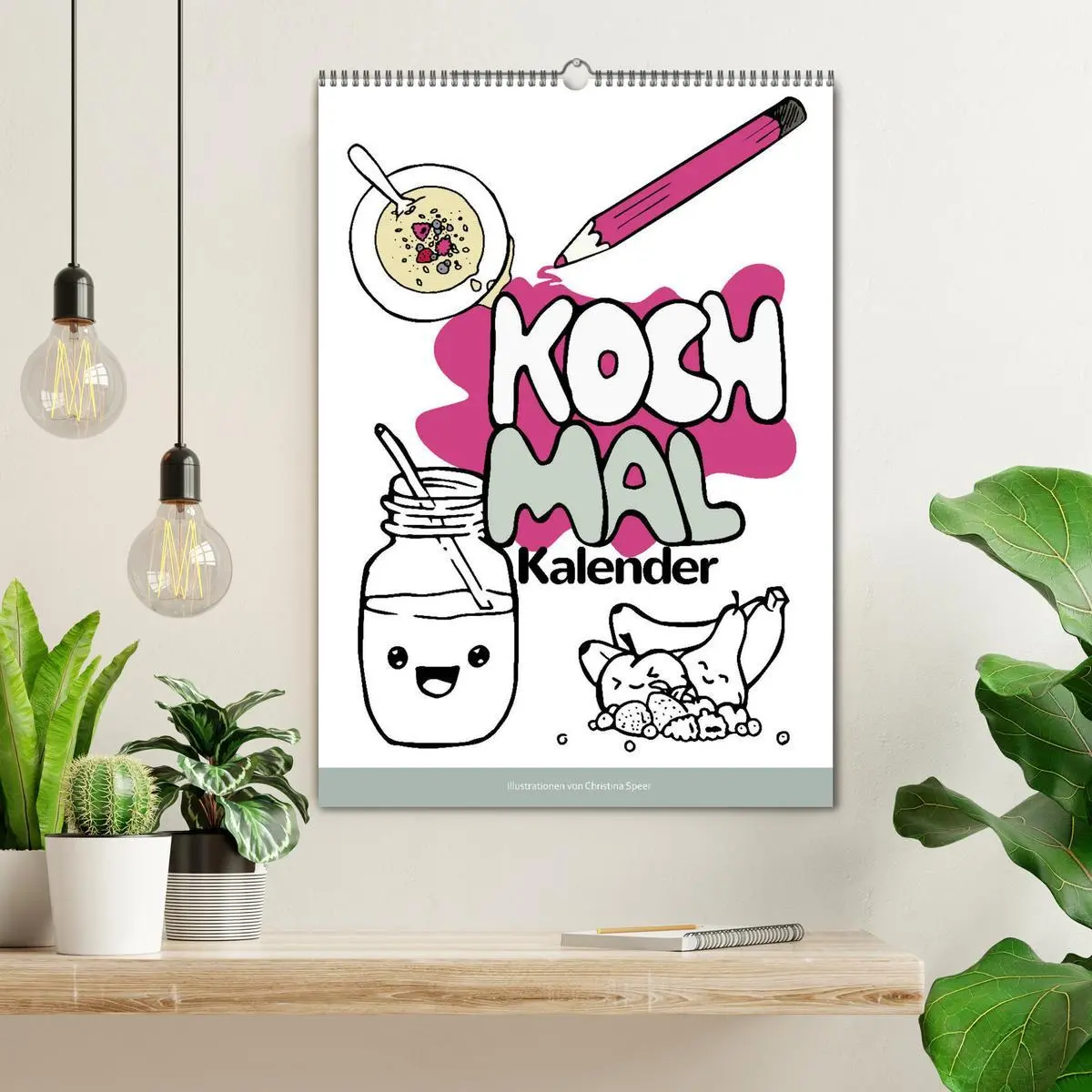 Bild: 9783516403787 | KOCH MAL KALENDER - Lustige Rezepte zum Ausmalen (Wandkalender 2026...