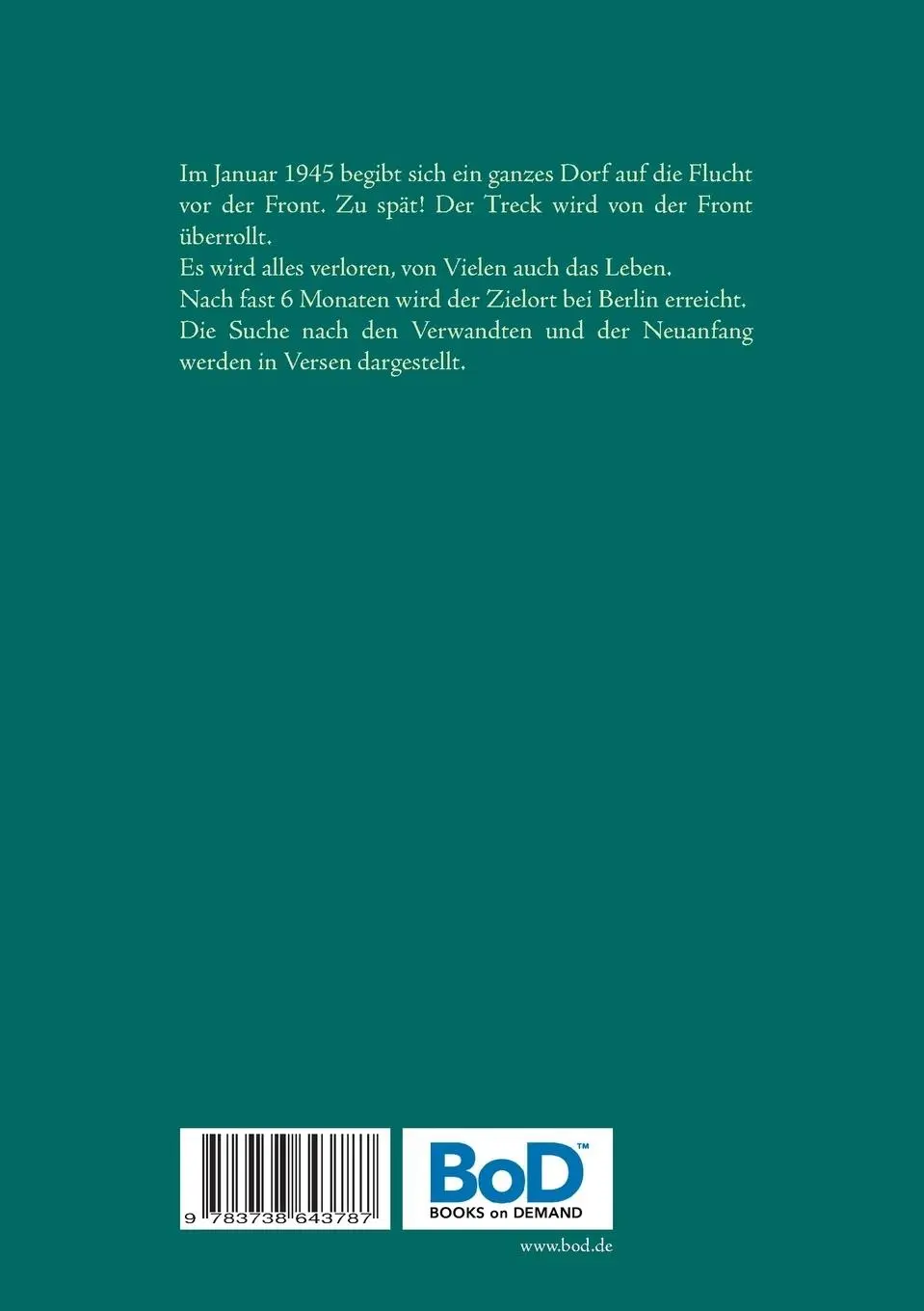 Rückseite: 9783738643787 | Kindheitserinnerungen | Vertreibung, Not und Wiederbeginn | Kühn